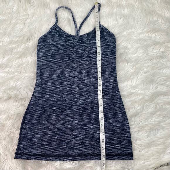 Lululemon Lululemon Power Y Tank Size 4 Dramatic Static White Black - Picture 13 of 16